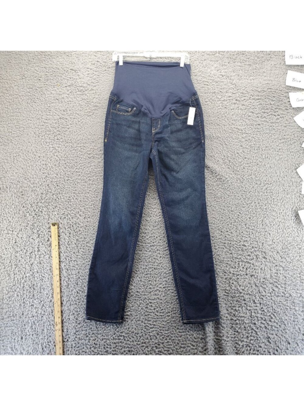 Old Navy Jeans Womens Size 12 Blue Maternity Skinny Full Panel *NWT*